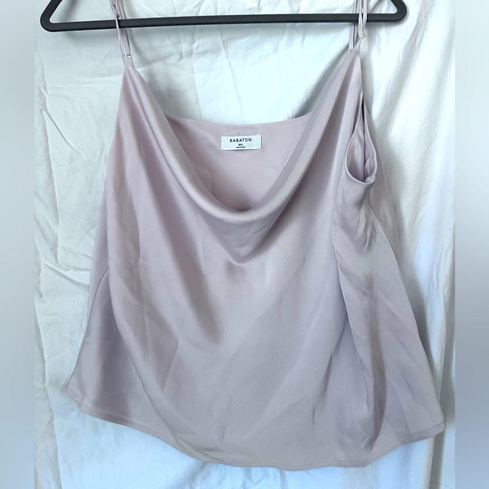 Babaton
Cowlneck Satin Camisole